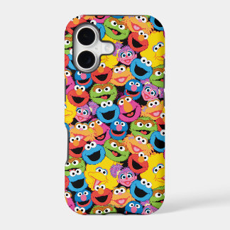 Motif de visages de caractère de Sesame Street