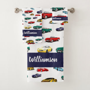 Motif de voiture Véhicules bleus Voitures Automobi
