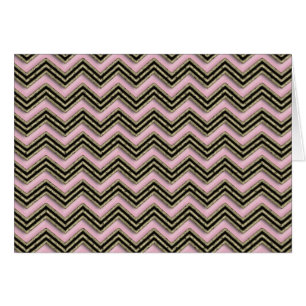 Motif de zigzag noir et rose
