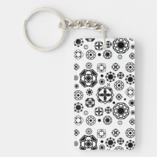 Motif décoratif arabesque noir blanc mignon