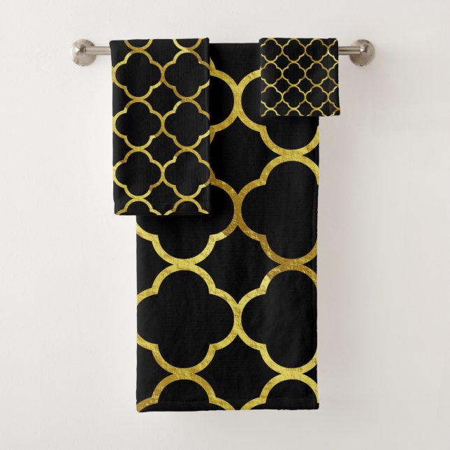 Motif d'élégante Cool de la feuille de sable dorée (En situation)