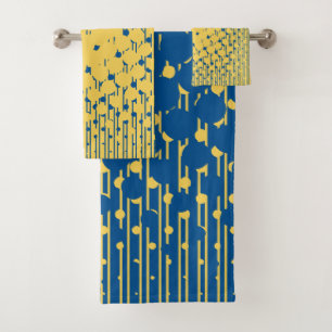 Motif demi-teinte Densité bleu et jaune