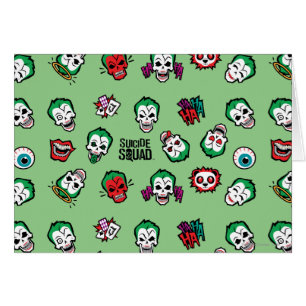 Motif d'Emoji de joker du peloton de suicide