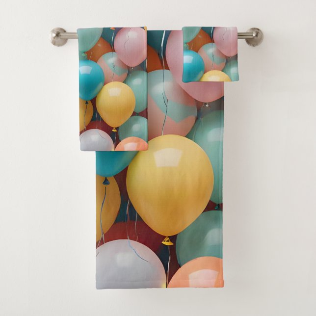 Motif des ballons de fête colorés (En situation)