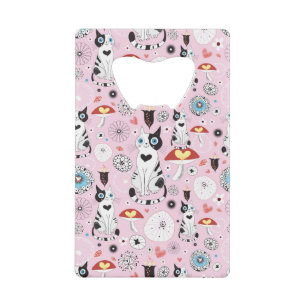 motif des chats et des fleurs