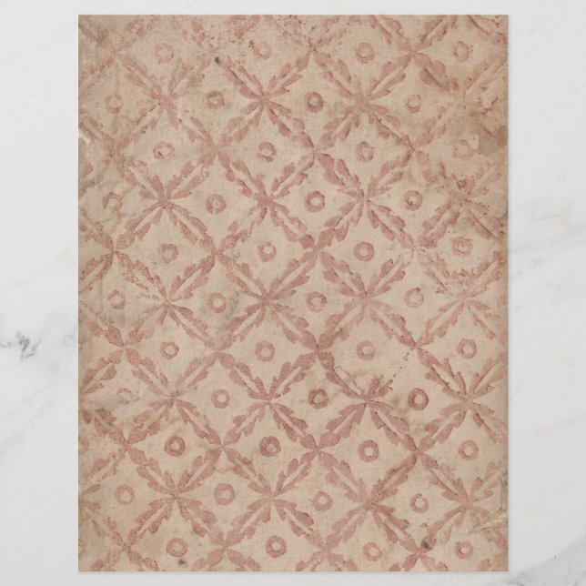 Motif des fleurs et des cercles Papier à scandale (Devant)