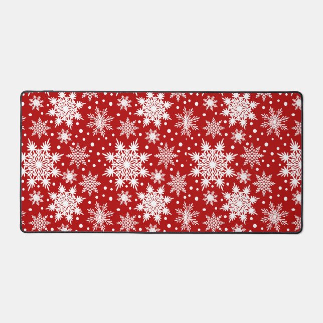 Motif des flocons blancs de Noël sans couture (Recto)