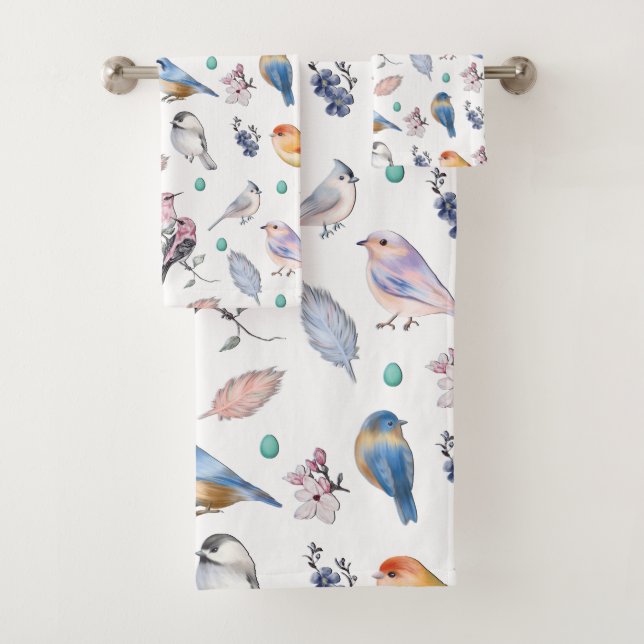 Motif des oiseaux de printemps (En situation)