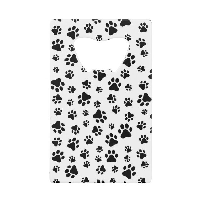 Motif des pattes, pattes de chien, noir et blanc (Devant)