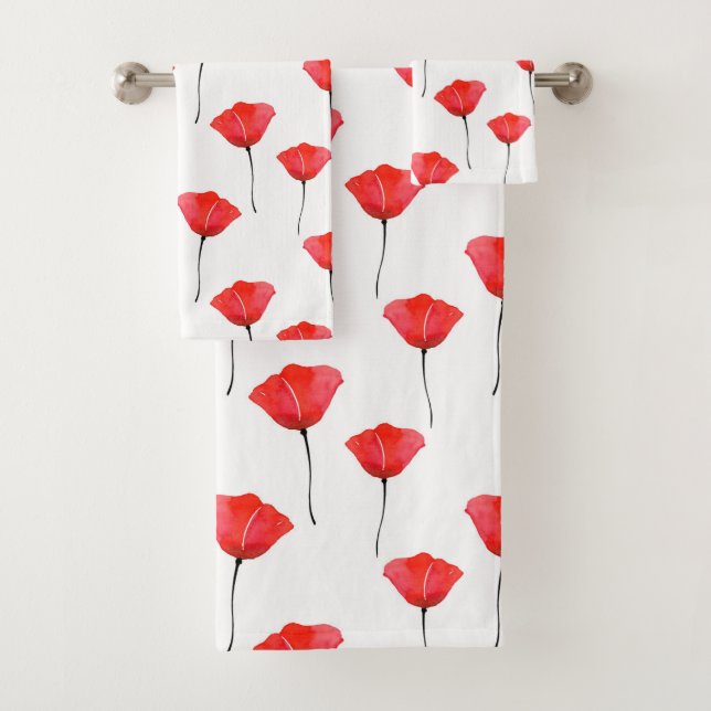 Motif des pépites d'aquarelle rouge (En situation)