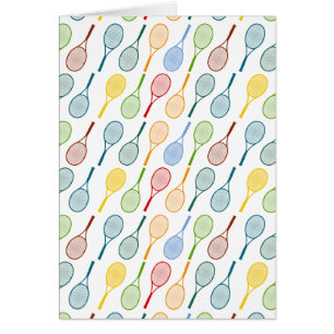 motif des raquettes de tennis colorées