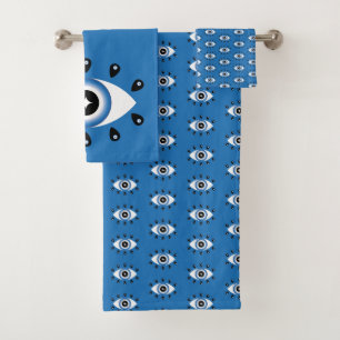 Motif des yeux mal grecs bleu noir blanc