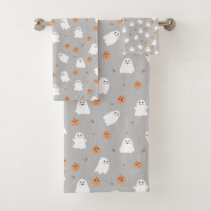 Motif d'Halloween gris et gris Citrouille