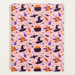 Motif d'Halloween mou et rose