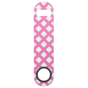 Motif diamant à carreaux rose blanc