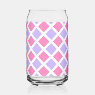 Motif diamant à carreaux rose violet