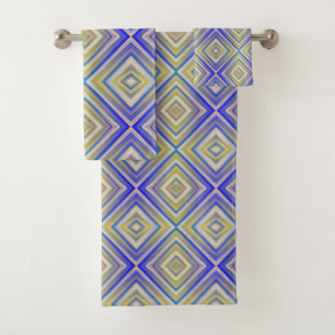 Motif diamant alternatif Bleus de marine