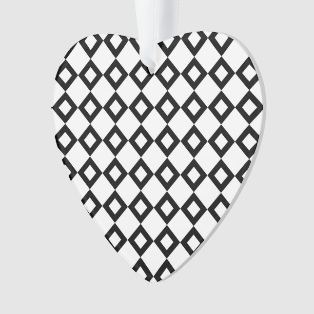 Motif Diamant blanc et noir (devant)