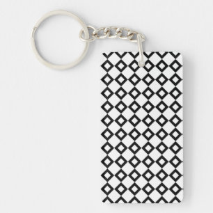 Motif Diamant blanc et noir