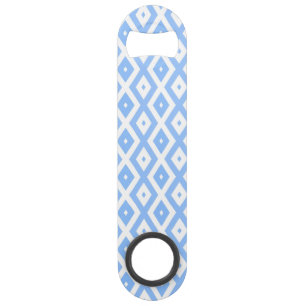 Motif diamant bleu et blanc