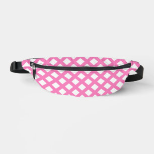 Motif diamant damier rose blanc