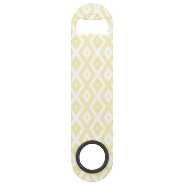 Motif diamant jaune pâle et blanc (Devant)