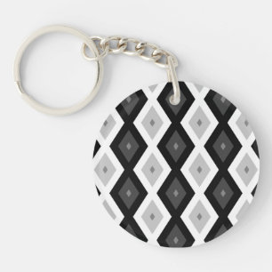 Motif diamant noir, blanc et gris