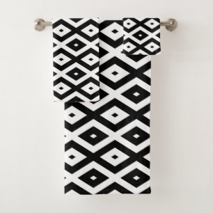 Motif diamant noir et blanc