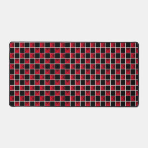Motif diamant noir et rouge moderne