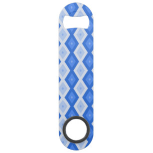 Motif diamant nuances de bleu