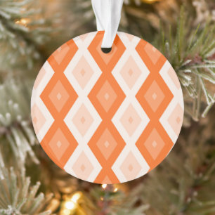 Motif diamant orange
