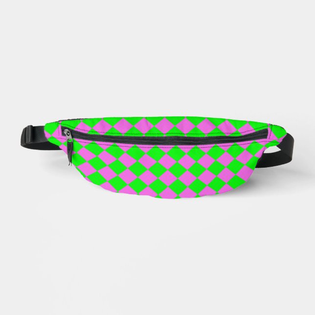 Motif diamant Pink Green Checker (Recto)