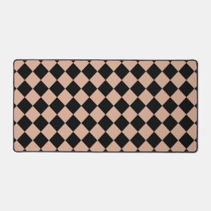 Motif diamant rose noir Checker