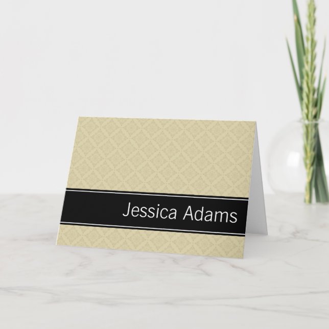 Motif Diamants Beige Personnalisé (Devant)