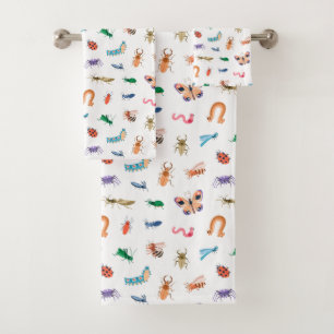 Motif d'insectes coloré mignon