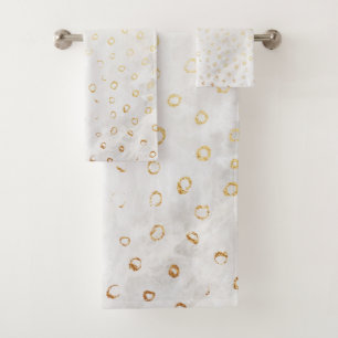 Motif d'or moderne en état de détresse - points cr