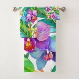 Motif d'orchidées tropicales