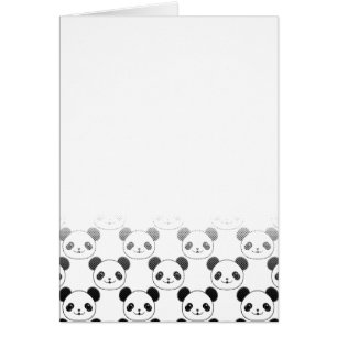 Motif d'ours de panda dégradé