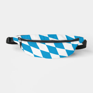 Motif Drapeau Diamant Bavière bleu et blanc
