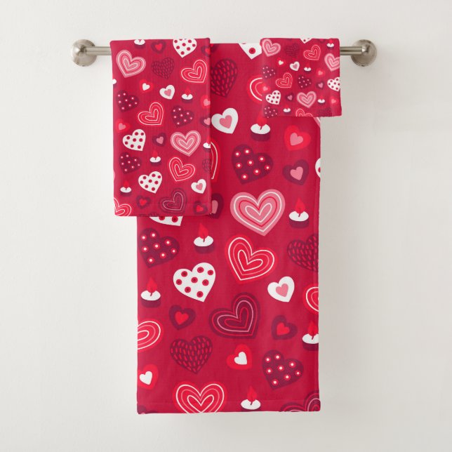 Motif du coeur de la Saint Valentin (En situation)