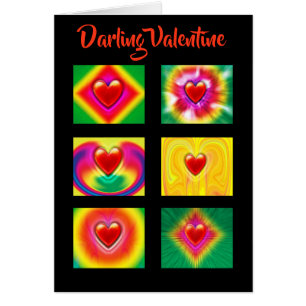 motif du coeur sur mesure Carte Saint-Valentin