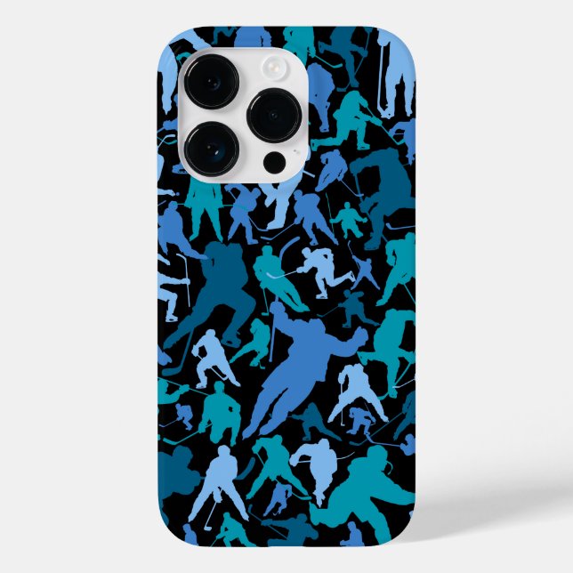Motif du joueur de hockey Coque-Mate coque iphone (Verso)