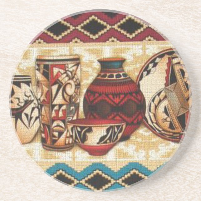 Motif du sud-ouest Dessous de verre à boissons San (Devant)