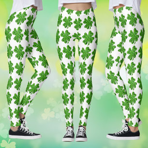 Motif du trèfle St. Patrick's Day Leggings