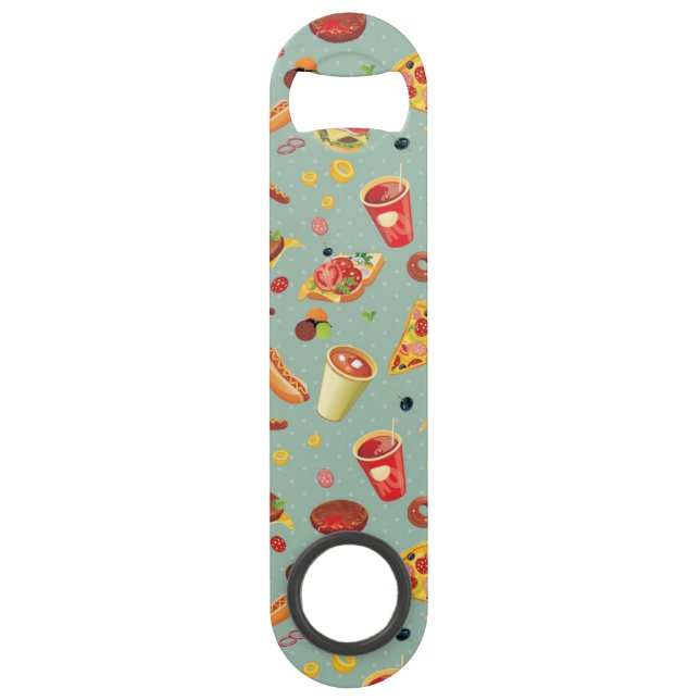 Motif élégant d'aliments de préparation rapide (Devant)