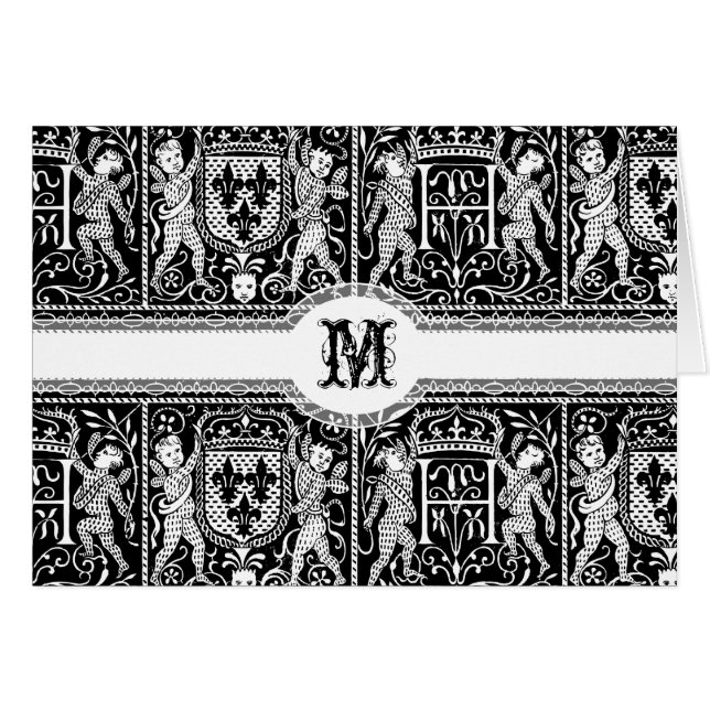 Motif élégant d'apparat médiéval de la Renaissance (Devant horizontal)