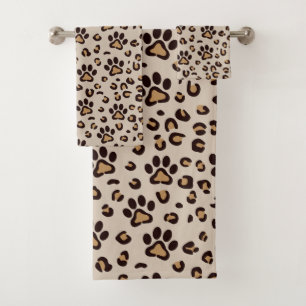 Motif Empreinte de Patte de Léopard Animal