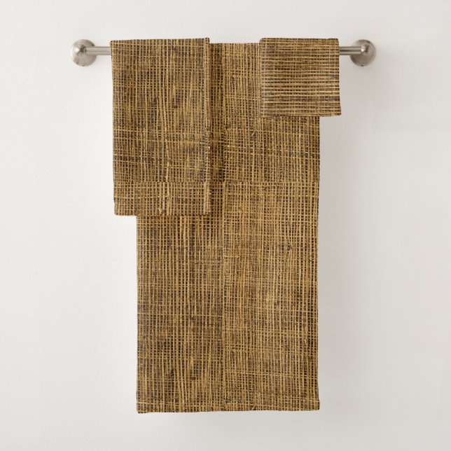 Motif en bambou tissé (En situation)