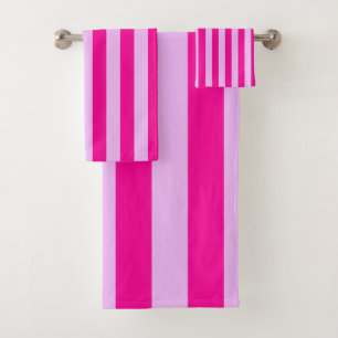 Motif en bande rose et magenta