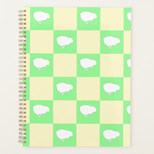 Motif en damier de Pâques avec blanc Chick Motif